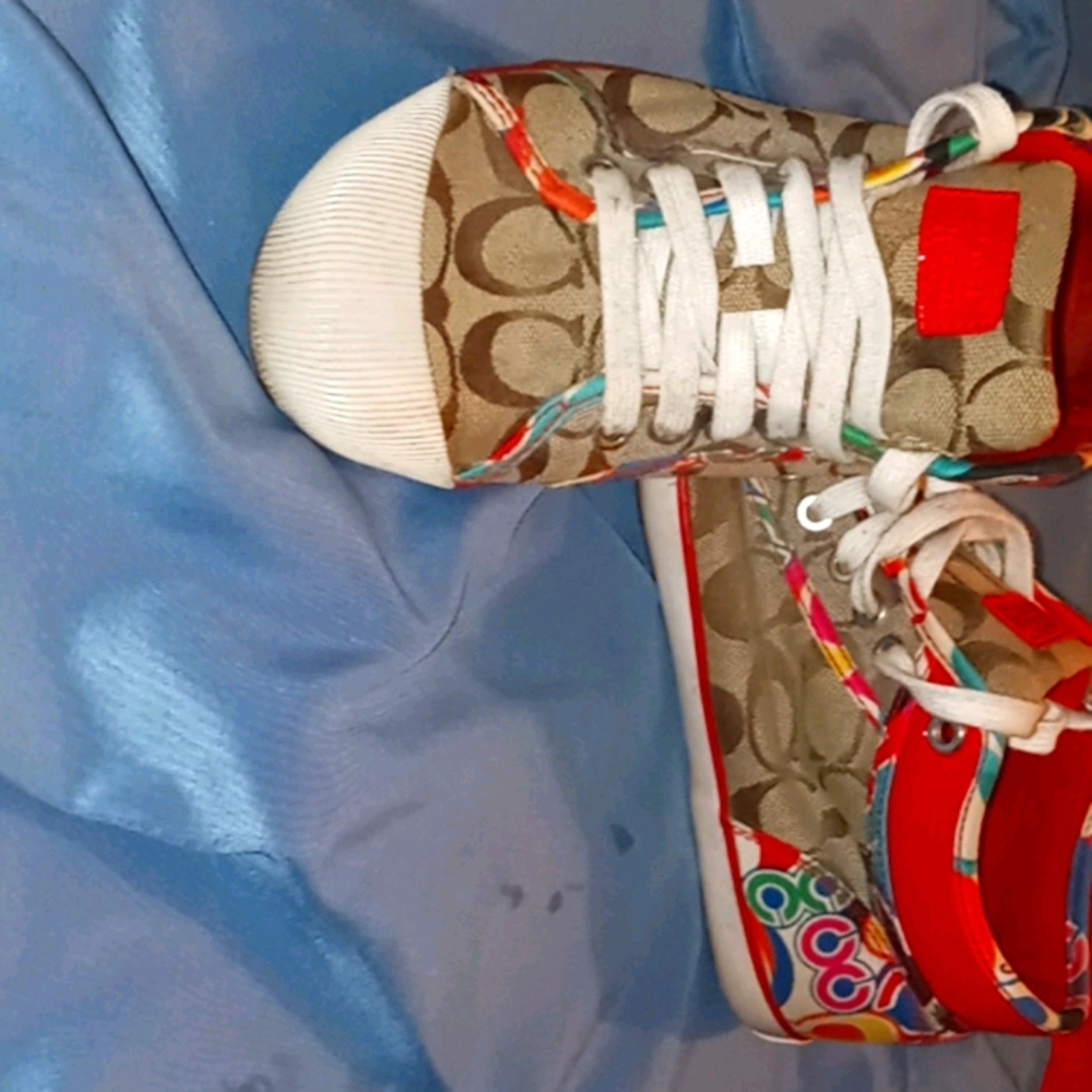 Coach High Top Brown Shoes